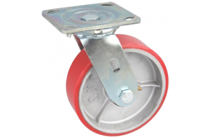 Колесо SA 100 (301-225-100) с кроншт. поворотным чугун/полиуретан РП